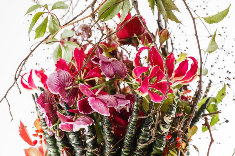 グロリオサのスタンド花のイメージ
